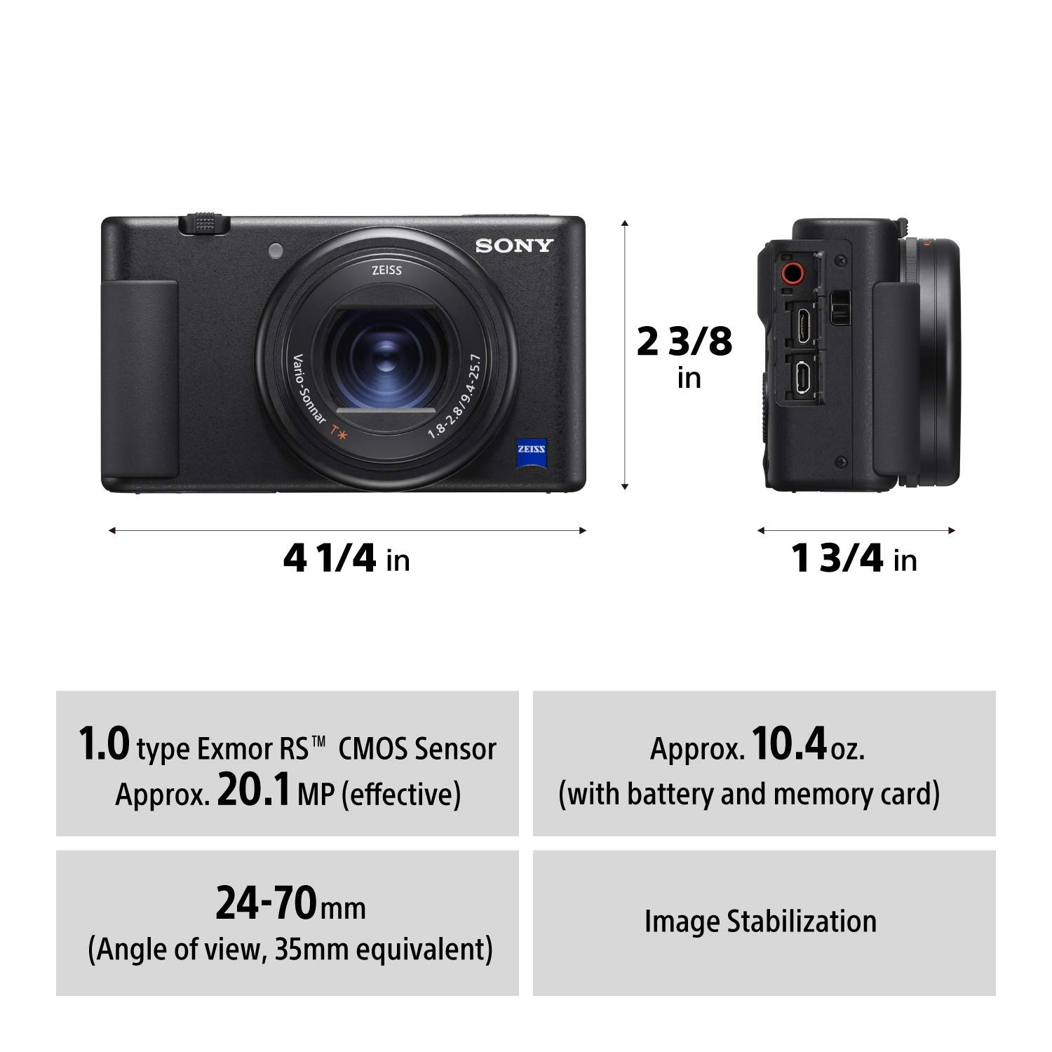 Sony Digital Camera ZV-1 (Black) : Amazon.sg: Electronics